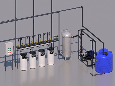 Dosing Room Dosing Equipment Pharmaceutical Equipment 3d model