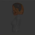 Game and Movie Character 3D Model With Brown Short Hair Calm Expression And Arms Outstretched