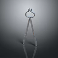 Pipe pliers vise bench vise wrench tool hardware tool processing tool furniture 3d model