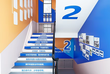 school culture staircase school culture staircase 3d model