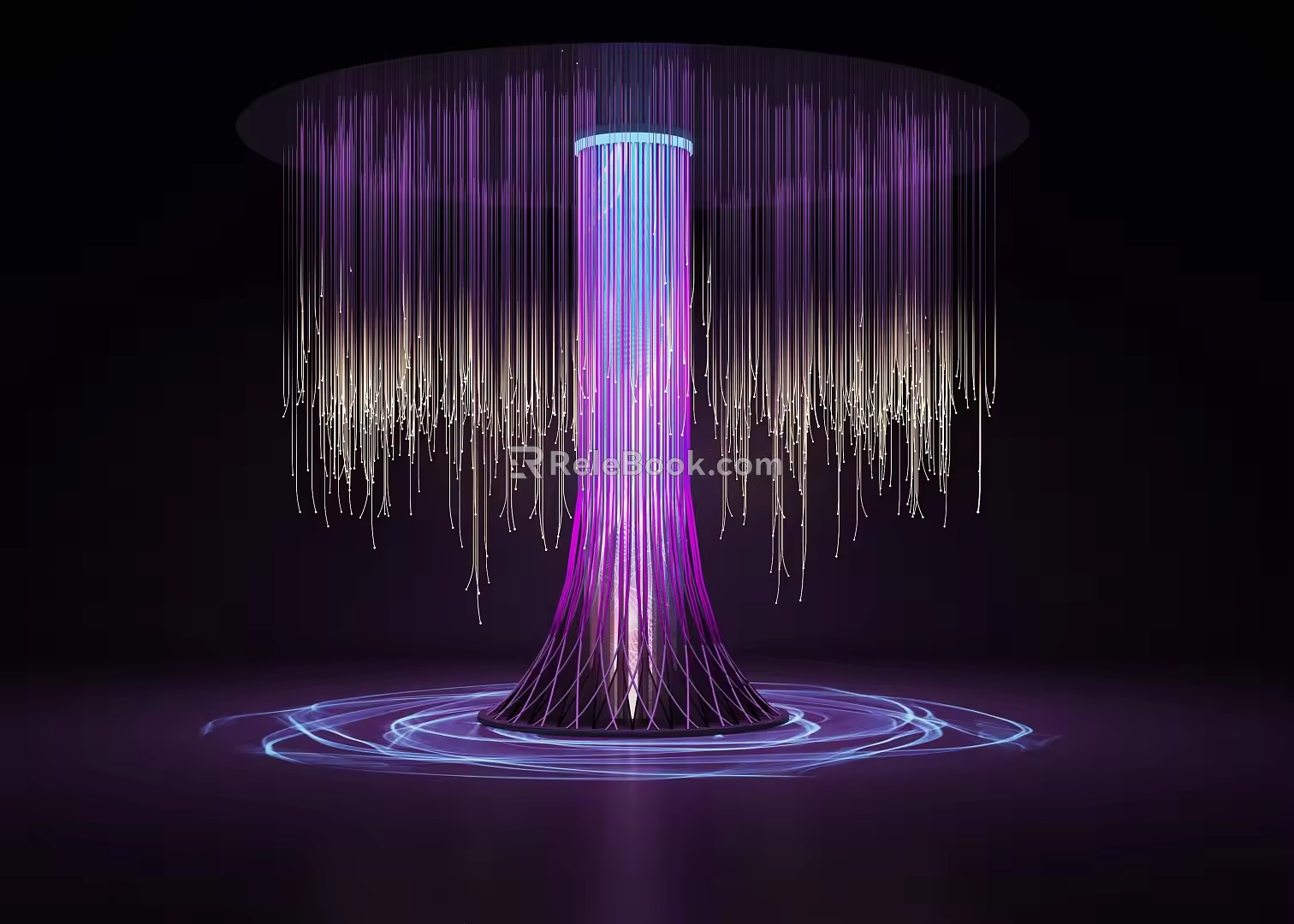 optical fiber lamp 3d model