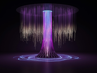 optical fiber lamp 3d model