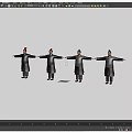 Four Men In Traditional Clothing Standing In A Line With Arms Outstretched