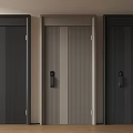 Modern Security Doors in Various Colors with Sleek Handles and Locks