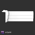 White Layered Decorative Wall Molding For Interior Edge Trim