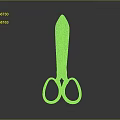 Vintage Rusty Metal Scissors With Patina On Dark Isolated Background