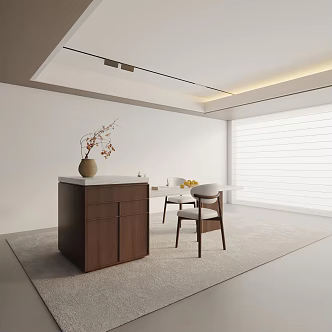 Modern table combination 3d model