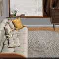 Cozy Living Room Stylish Side Table With Flower Vase Open Book And Photo Frame
