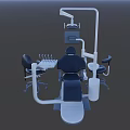 Professional Dental Medical Equipment Integrated Treatment Chair With Adjustable Seat LED Light And Instrument Tray