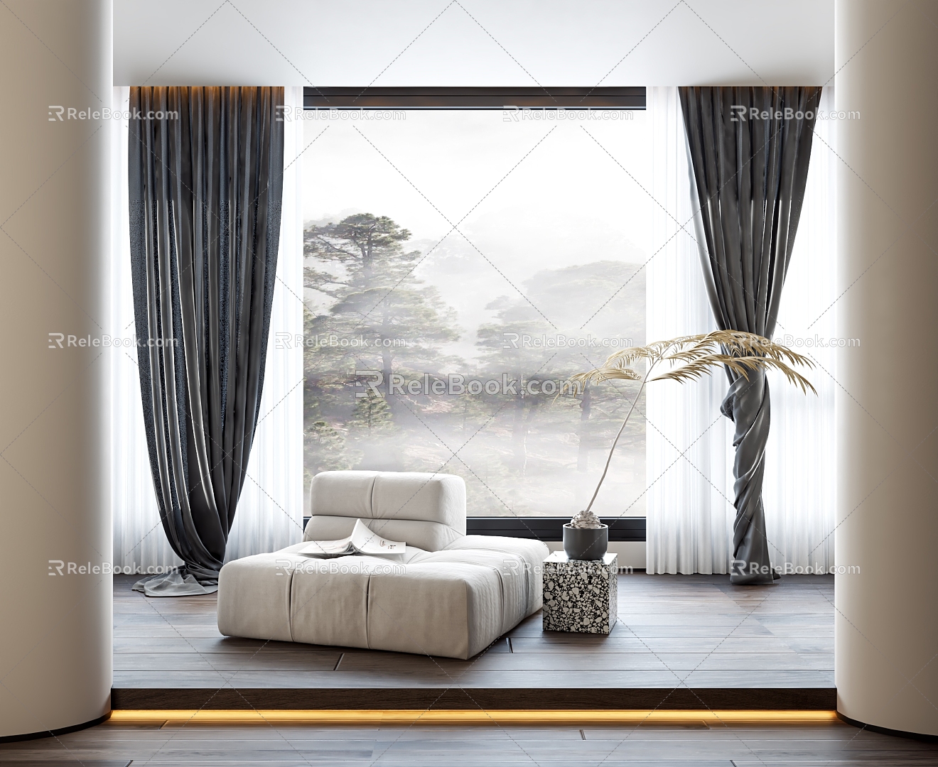 Style Curtain 3d model