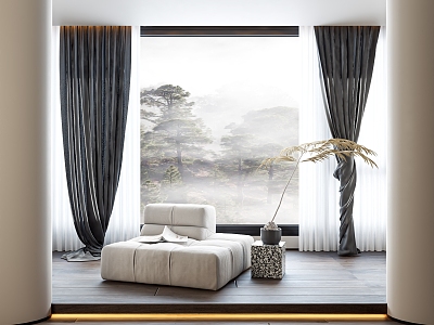 Style Curtain 3d model