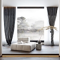 Style Curtain 3d model