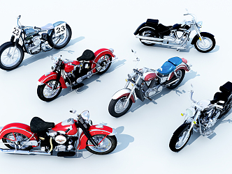 Modern Motorcycle 3d model