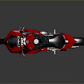 Modern Sleek Red Sport Motorcycle With Black Seat And Silver Wheels