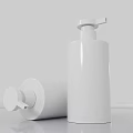 White Plastic Pump Bottles For Daily Hand Soap And Cleaning Supplies