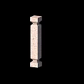 Elegant Traditional Stone Fence With Decorative Columns And Vertical Balusters
