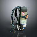 Safety Self Contained Breathing Apparatus With Cylinder Harness Regulator And Gauge System