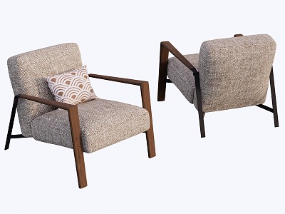 New Chinese Dining Chair Single Chair 3d model