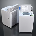 Efficient Modern White Washing Machines With Control Panels And Sleek Design For Home Laundry