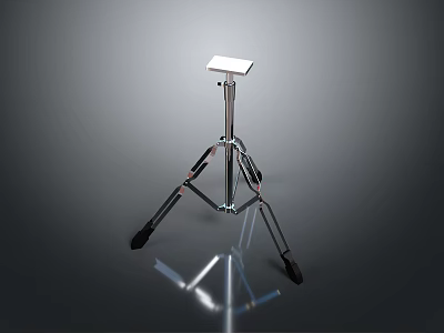 Sturdy Metal Tripod Stand For Supporting Electronic Devices With Adjustable Height 3d model