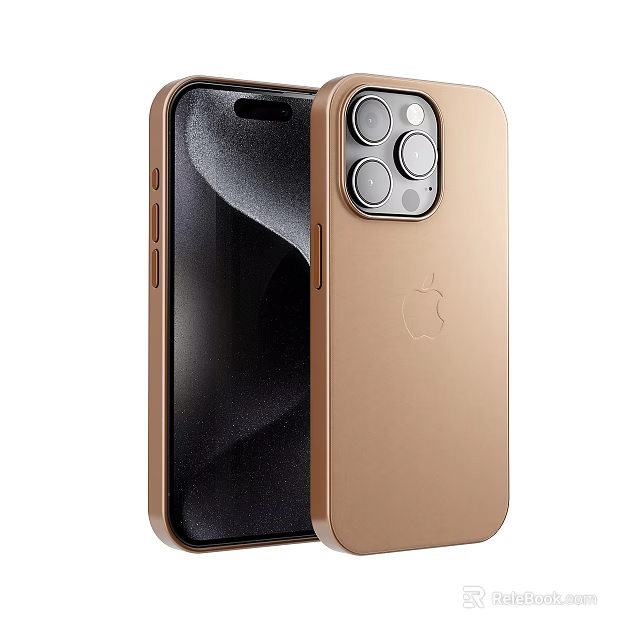 Latest Apple Gold Smartphone With Sleek Back Design And Camera Module 3d model 