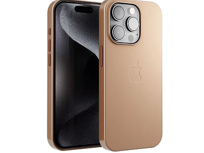 Latest Apple Gold Smartphone With Sleek Back Design And Camera Module 3d model
