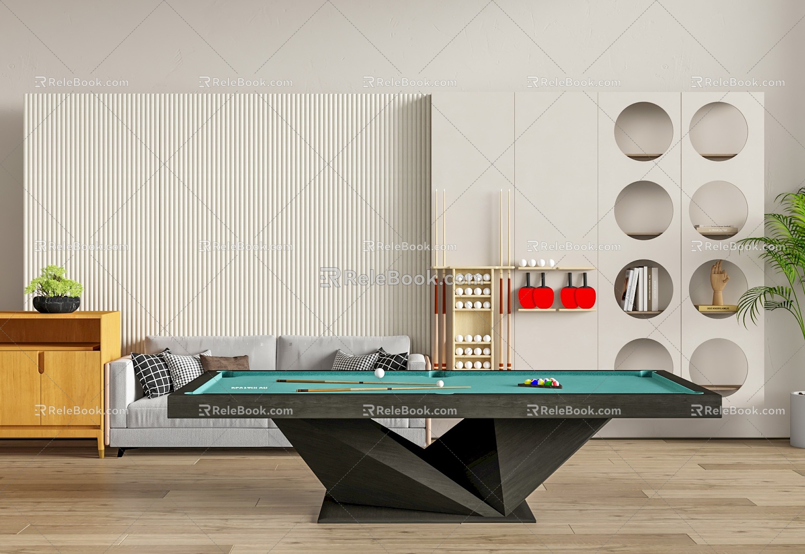 Billiard table 3d model