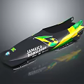 Jamaica Bobsleigh Sled Design With Green Yellow Black Livery And BMW Logo