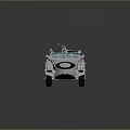 3D Model Of Functional Armored Vehicle With Weapon And Armor