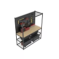 Organized Hardware Tools Storage Rack With Hanging Tools Toolboxes And Containers