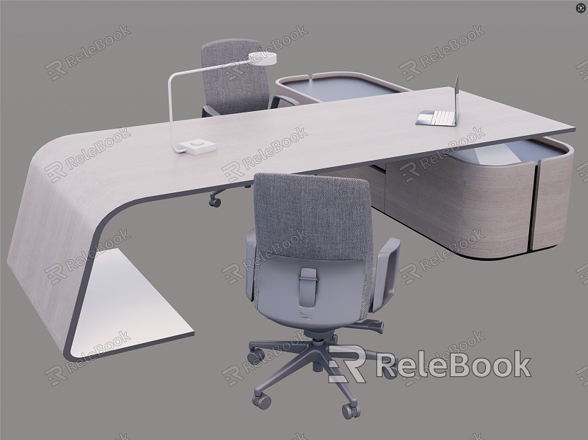 Modern Office Desk Boss Desk Computer Desk model