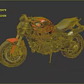 Red Sporty Motorcycle With Black Seat Stylish Frame And Modern Design Details