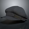 Stylish Gray Hat With Adjustable Strap And Metal Buckle Detail Design