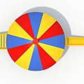 Colorful Dome Playground Equipment With Net Enclosure Yellow Slide Ladder And Yellow Pillars