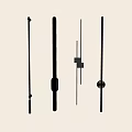 Modern Minimalist Wall Mounted Decorative Lights With Linear Various Sleek Designs 3d model
