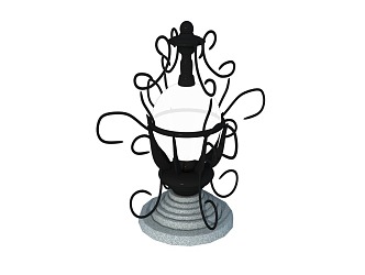 landscape lamp 3d model