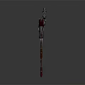 Decorative Weapon With Intricate Patterns Red Grip Silver Metal Axe Structure Small Knife Red Tassels