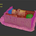 Traditional Three Dimensional Architectural Model With Arched Structures Domes And Earthy Yellow Tones