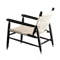 Stylish Leisure Chairs With Woven Seats And Wooden Frames In Various Colors