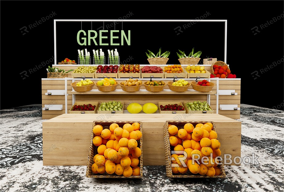 Modern Shelf Supermarket Shelf Fresh Freezer Container model