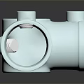 Galvanized Metal Three Way Pipe Fitting For Industrial Plumbing Systems