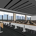 Modern Lecture Hall 3d model