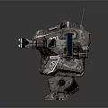Battle Ready Sci Fi Mech Warrior With Metal Armor And Combat Weapons 3d model
