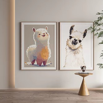 Nordic decorative painting 3d model