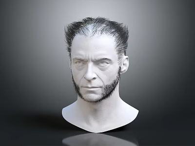 3D Man Head Model With Realistic Facial Details And Smooth Sculpted Surface 3d model