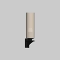 Modern Wall Lamp With Frosted Glass Shade Black Base And Warm Light