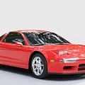 Red Retro Car sports car Acura 3d model