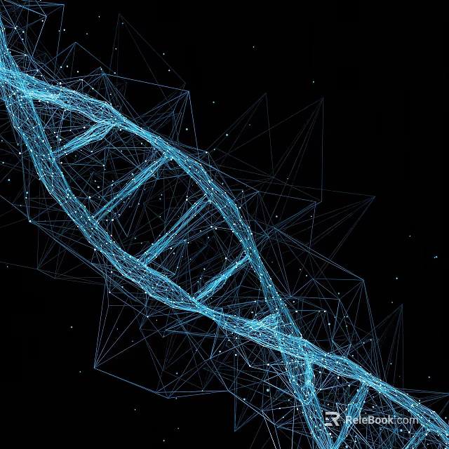 Advanced Medical Devices Featuring DNA Helix Structure in Digital Rendering for Biomedical Applications 3d model 