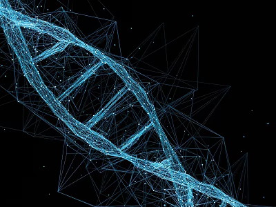 Advanced Medical Devices Featuring DNA Helix Structure in Digital Rendering for Biomedical Applications 3d model