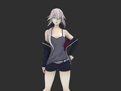 Anime Handmade Alter Saber Sickle Light Armor 3d model